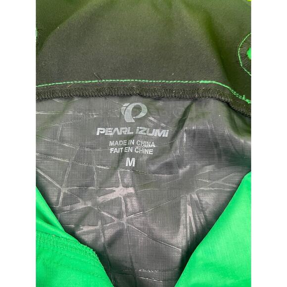Pearl Izumi Jacket Womens Medium Green Yellow Full Zip Cycling Sportswear Active - Picture 6 of 11